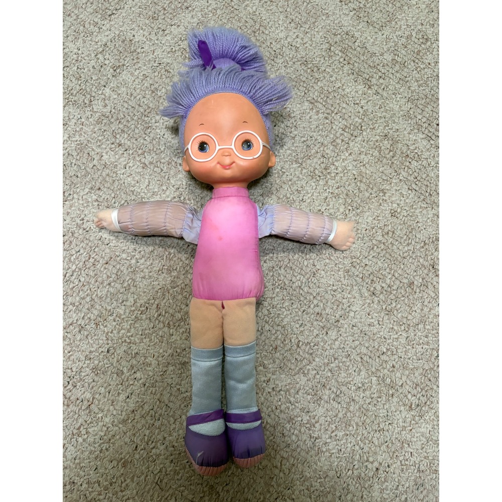 Vintage 1983 Rainbow Brite Shy Violet Doll Mattel Hallmark Purple Hair 80s Toy